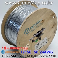 AlphaWire 1215C, Slate 5C 24AWG 알파와이어 300미터