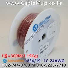 AlphaWire 1854/19 Red (300미터) 알파와이어