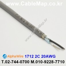 AlphaWire 1712, Slate 2C 20AWG 알파와이어 300미터