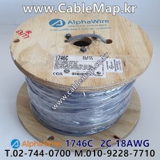 AlphaWire 1746C Slate 2C 18AWG 알파와이어 150미터