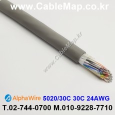 AlphaWire 5020/30C, Slate 30C 24AWG 알파와이어 300미터