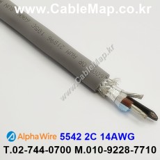 AlphaWire 5542, Slate 2C 14AWG 알파와이어 300미터