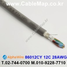 AlphaWire 86012CY, Slate 12C 28AWG 알파와이어 300미터