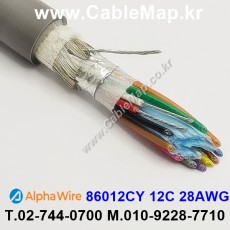 AlphaWire 86012CY, Slate 12C 28AWG 알파와이어 150미터