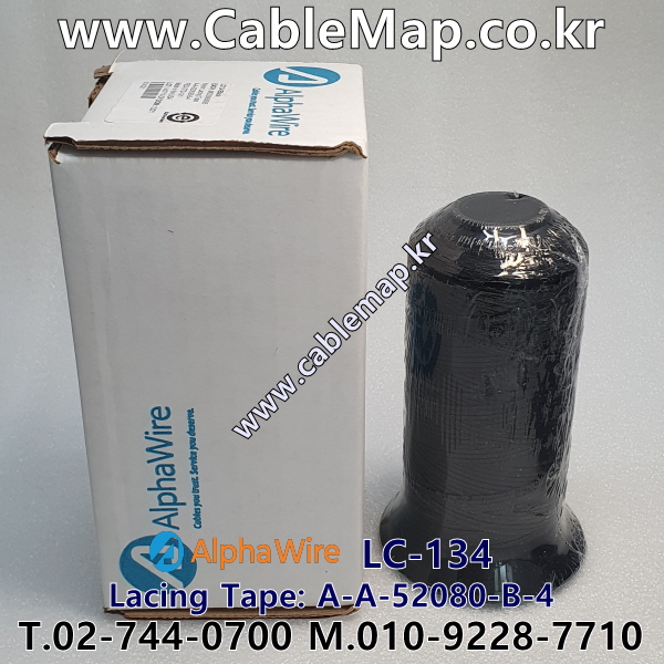 AlphaWire LC-134 Black, Lacing Tape 알파와이어