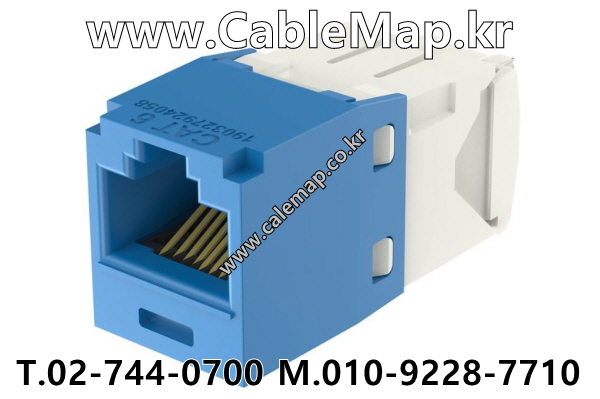 PANDUIT CJT688TGBU, 카테고리 6 RJ45 UTP 28 AWG Mini-Com™ 잭, 청색.