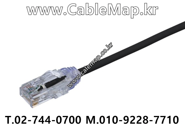 PANDUIT UTP28SP2MBL, 2M. Black, Category 6 Performance  28 AWG UTP Patch Cords